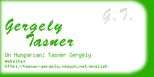 gergely tasner business card